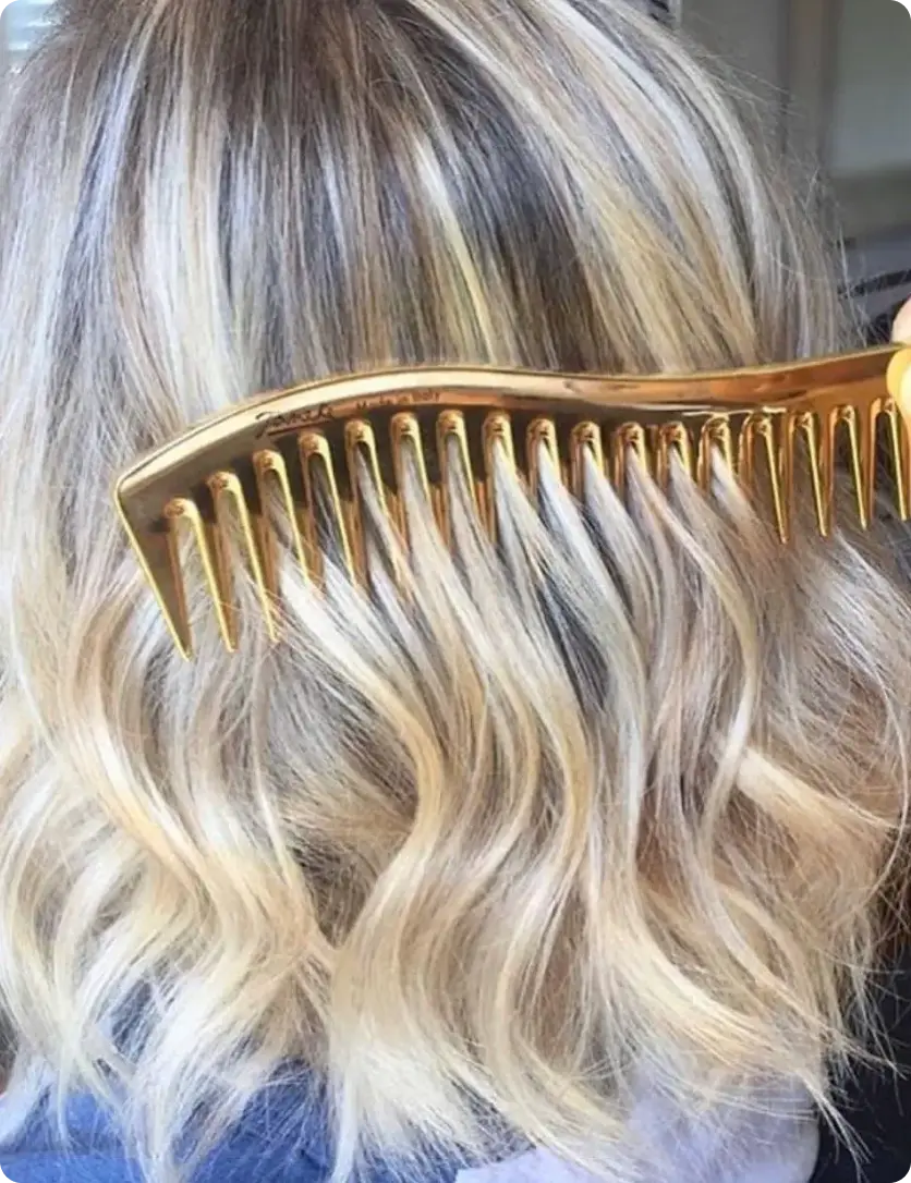 Janeke Gold Wavy Comb