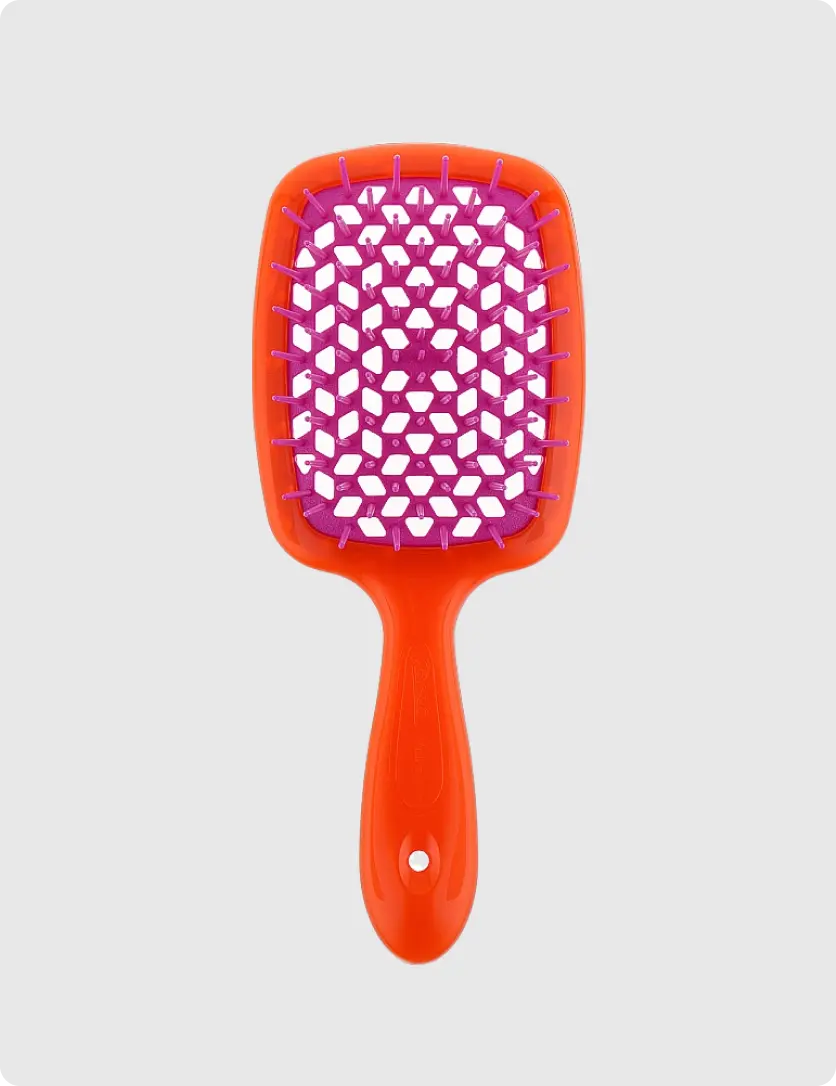 Janeke Superbrush Large Orange & Fusia