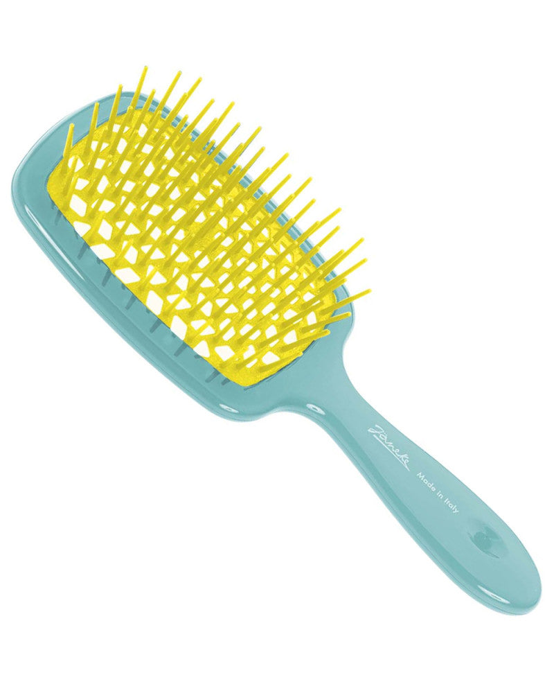 Janeke Superbrush Large Tourquoise and Yellow